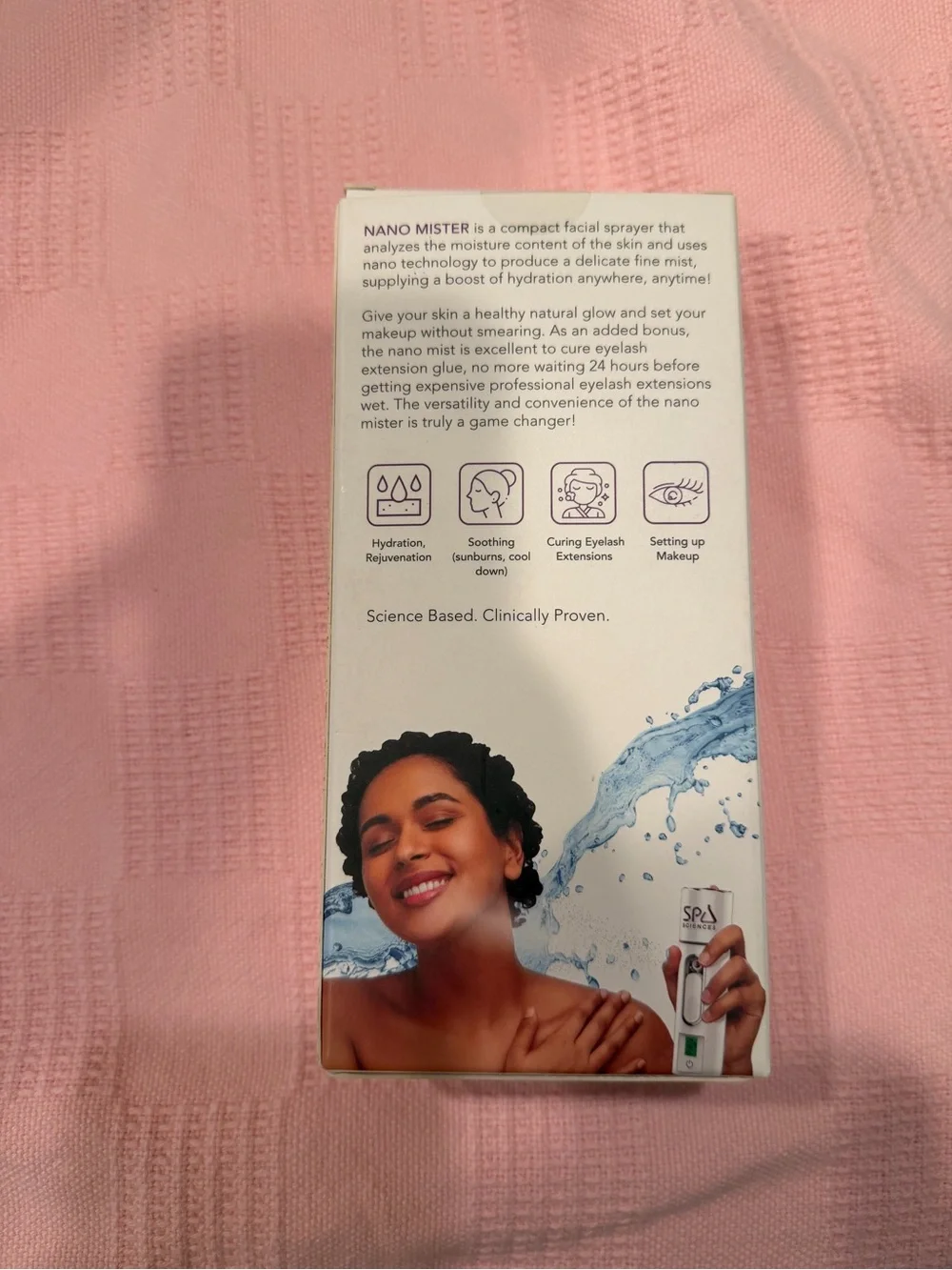 SPA Sciences Nano Mister Facial Mist Sprayer in White